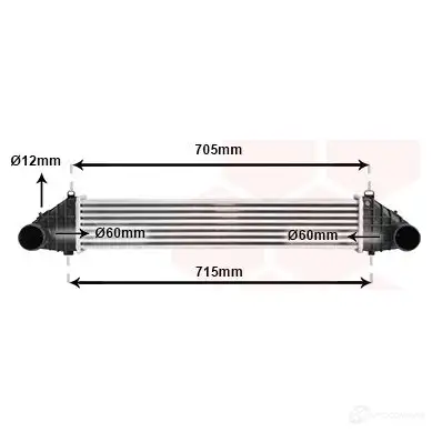 Интеркулер VAN WEZEL 6 0594164 1RD8D 59004164 484503