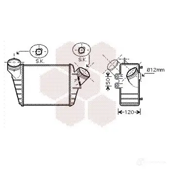 Интеркулер VAN WEZEL AWHGG 60 584219 58004219 481656