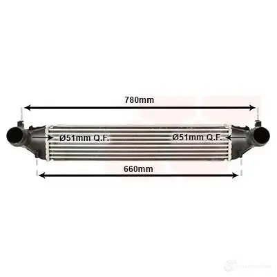 Интеркулер VAN WEZEL 6 SPC8 5410909632625 37014700 1424380081