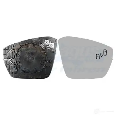Зеркальный элемент, стекло зеркала VAN WEZEL FF39V U 1438966304 7631835