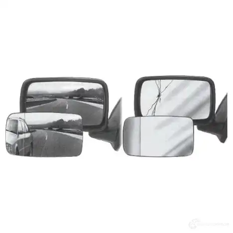 Зеркальный элемент, стекло наружного зеркала VAN WEZEL 485075 935BRZ 7 431 7431