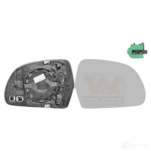 Зеркальный элемент, стекло зеркала VAN WEZEL D094I CU 5410909656768 0334866U 1191773830