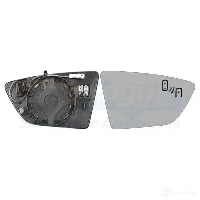 Зеркальный элемент, стекло зеркала VAN WEZEL 1437859455 4929836 J33X 3