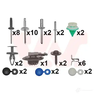 Крепление бампера VAN WEZEL 4333794 Z3H 183N 1437916193