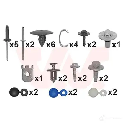 Крепление бампера VAN WEZEL HRR C4Q 1437918487 4341794