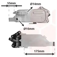 Масляный радиатор АКПП VAN WEZEL 1437883196 WV0 X22D 06013740