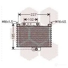 Масляный радиатор двигателя VAN WEZEL 608 23150 486088 82003150 4BGQB изображение 0