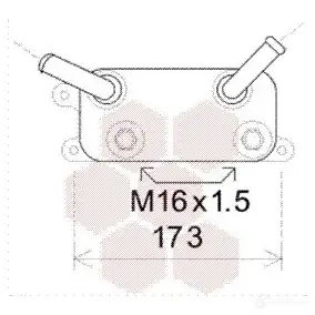Масляный радиатор АКПП VAN WEZEL 6 0583310 481644 NWIX3 58003310
