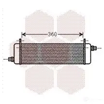 Масляный радиатор двигателя VAN WEZEL 6043 3464 LAP7GX 476081 43003464 изображение 0