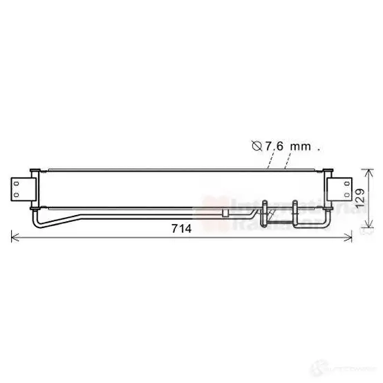 Масляный радиатор двигателя VAN WEZEL 5410909594121 83003220 487072 QEGL10 O