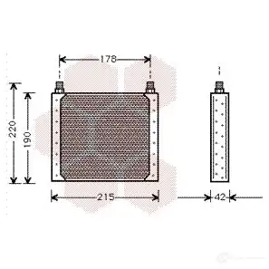 Масляный радиатор двигателя VAN WEZEL 476078 43003146 FRL2XLR 6043314 6