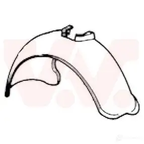 Подкрылок VAN WEZEL 463712 8EVO8O 7314 53 1736433 изображение 0