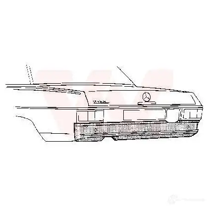 Задняя панель VAN WEZEL BZLCL3R 468928 13186 0 3003.35