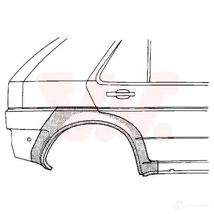 Боковина VAN WEZEL 472923 Q9JII 3736148 318 232