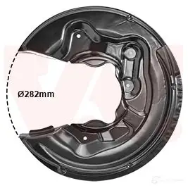 Кожух, щиток тормозного диска VAN WEZEL 1437862435 0334374 5X3 YR