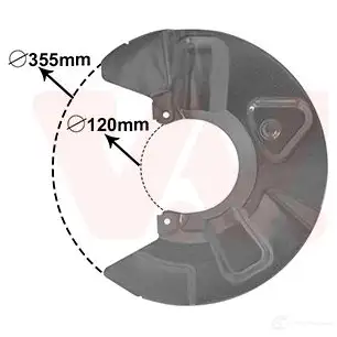 Кожух, щиток тормозного диска VAN WEZEL 5410909653651 1208194179 QCYV LH 5790371