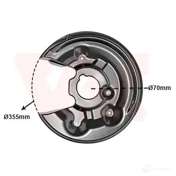 Кожух, щиток тормозного диска VAN WEZEL 5839373 5410909652920 4EO5 3H 1424696693