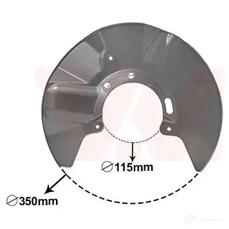 Кожух, щиток тормозного диска VAN WEZEL 192 B0BC 5897372 5410909653750 1208208219
