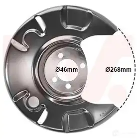 Кожух, щиток тормозного диска VAN WEZEL 5812373 P9CS5 TE 1437862481