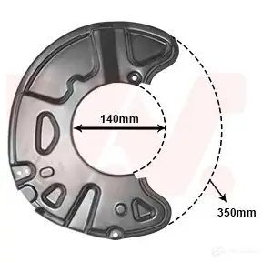 Кожух, щиток тормозного диска VAN WEZEL 5410909652715 1424696670 3097372 F5B9 5W