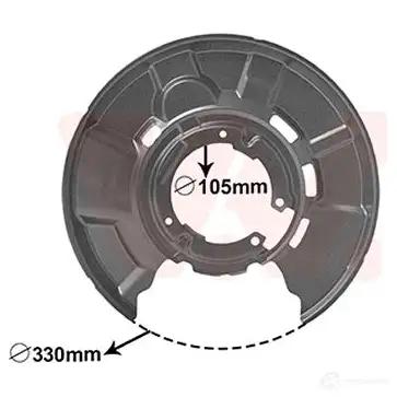 Кожух, щиток тормозного диска VAN WEZEL 1208085655 5410909651640 MCE0L D 0627374