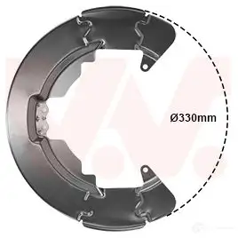Кожух, щиток тормозного диска VAN WEZEL 1864371 3I 60T 1437863722