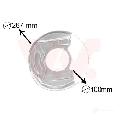 Кожух, щиток тормозного диска VAN WEZEL 472761 3730371 9OWWQ1 31 6377
