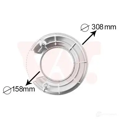 Кожух, щиток тормозного диска VAN WEZEL 3 25378 MFK8YLV 473523 3766373
