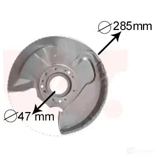 Кожух, щиток тормозного диска VAN WEZEL 473409 3758371 5410909392307 6 RQ2DP3