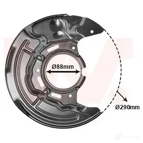 Кожух, щиток тормозного диска VAN WEZEL 5328372 MH INM3 5410909585495 1424696678 изображение 0