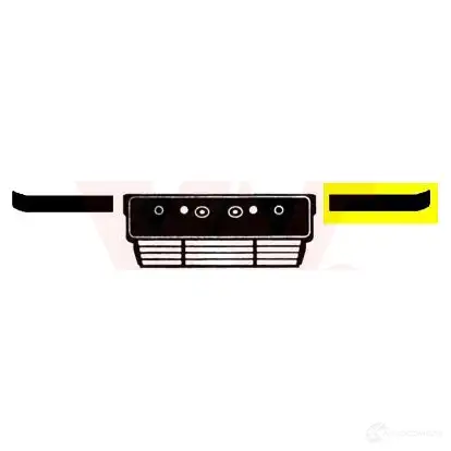 Накладка молдинг бампера VAN WEZEL F4TVDT2 458556 120 413 0635581