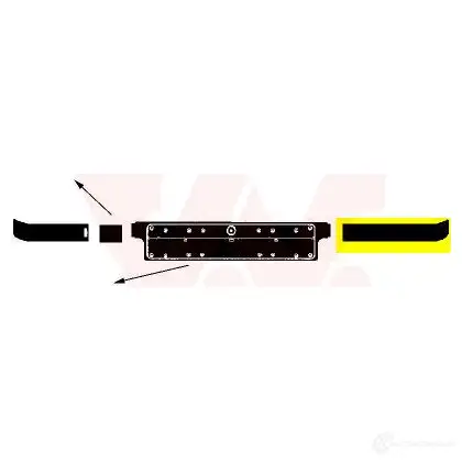 Накладка молдинг бампера VAN WEZEL IDJJ5XN 458762 11 9413 0640581 - Изображение 1
