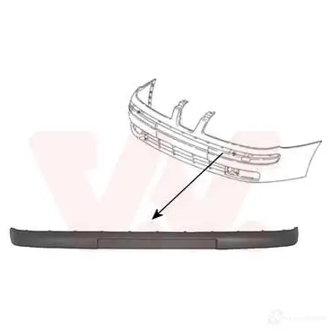 Накладка молдинг бампера VAN WEZEL 4914580 478439 SV5GT 68720 4