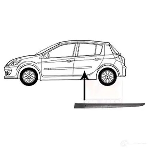 Накладка молдинг двери VAN WEZEL 08 34OAM 4331425 476875 5410909553685 - Изображение 1