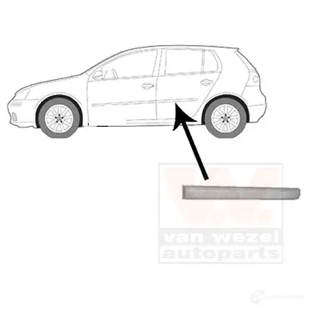 Накладка молдинг двери VAN WEZEL VFBC VX 5894425 5410909554309 484230