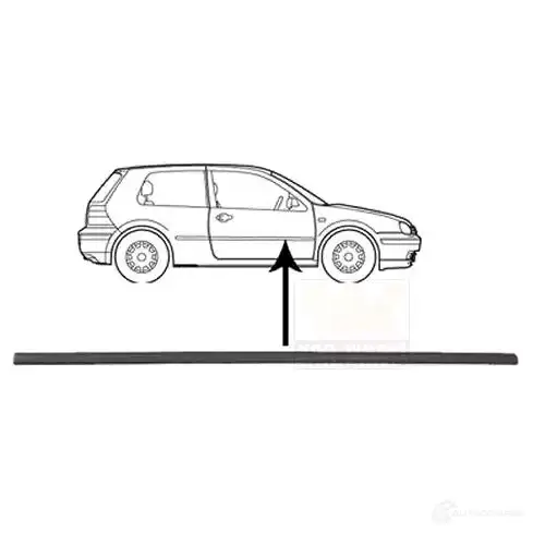 Накладка молдинг двери VAN WEZEL 5888428 484032 MLO 2VKV 5410909510527 - Изображение 1