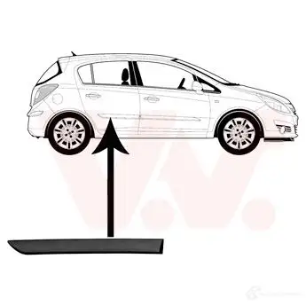 Накладка молдинг двери VAN WEZEL 473263 P 7WX7BO 5410909553319 3750426