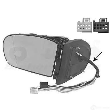 Зеркало боковое наружное VAN WEZEL ZB2YPLI 3032857 101 51811 469732
