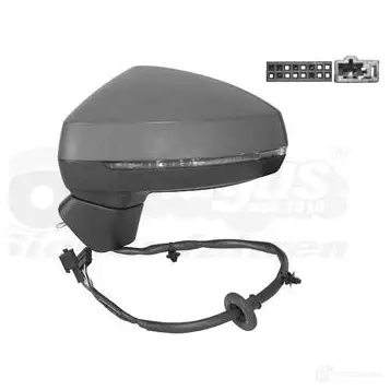Зеркало боковое наружное VAN WEZEL 0335807 457399 5410909591267 PT3C2 QG изображение 1