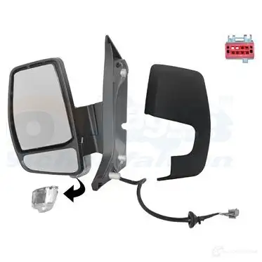 Зеркало боковое наружное VAN WEZEL 1199629884 1987805 D9 4JZW 5410909659776