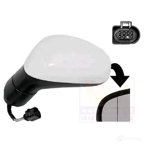 Зеркало боковое наружное VAN WEZEL 4939817 5410909624903 478766 8 EF42 - Изображение 1