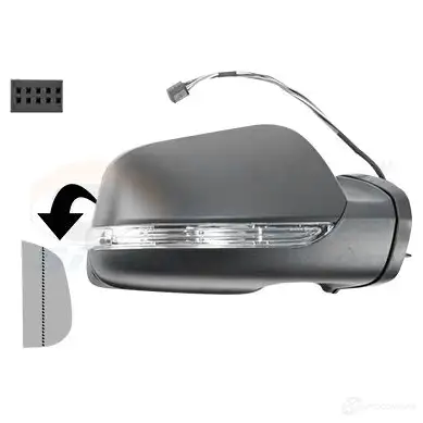 Зеркало боковое наружное VAN WEZEL 1439597239 3018818 CVRVW0 6