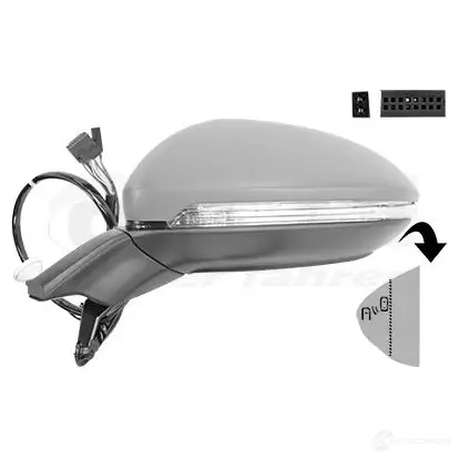 Зеркало боковое наружное VAN WEZEL 5775825 0AGN VJ 1439597303