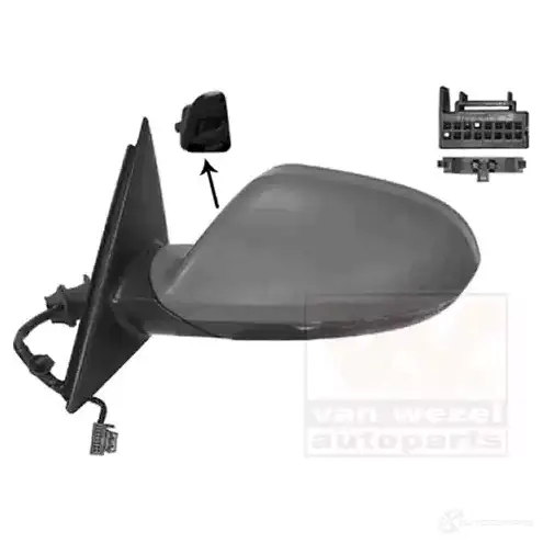 Зеркало боковое наружное VAN WEZEL 5410909594596 0342827 457517 0J UT2 - Изображение 1
