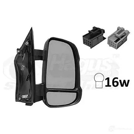 Зеркало боковое наружное VAN WEZEL 1424531009 5410909689971 0983828 DP JVHH изображение 0