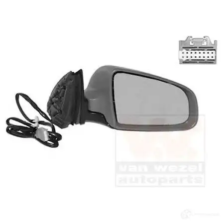 Наружное зеркало VAN WEZEL Q6HAJ 0325820 1010 7812 1423214525