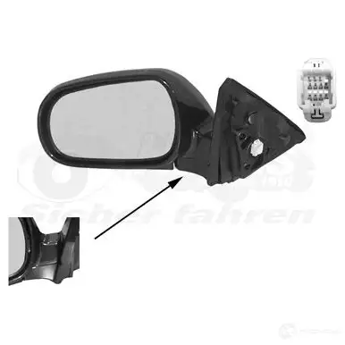 Зеркало боковое наружное VAN WEZEL 467147 VT9PN4 2527805 10 945801