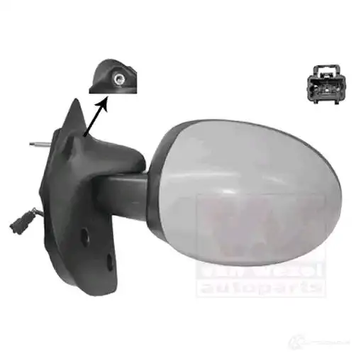 Зеркало боковое наружное VAN WEZEL T251R5 2 4343807 477309 5410909572440 - Изображение 1
