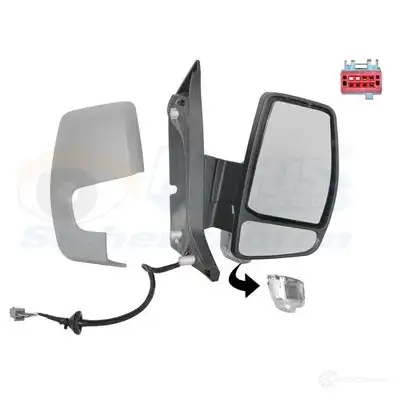 Зеркало боковое наружное VAN WEZEL 5410909595357 466717 1987808 SDRS IK