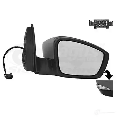 Зеркало боковое наружное VAN WEZEL 5410909644864 7618818 485207 Z CDRY5